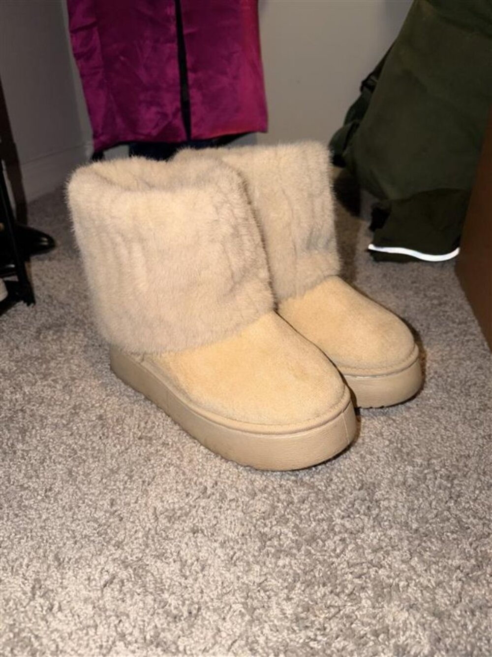 Fluffy boots